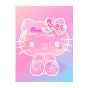 NEW Hello Kitty 50th Anniversary Notebook Journal Pink Sparkle Sanrio Sold Out
